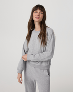 Sedona Seams Crew | Light Heather Grey