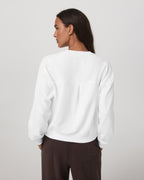 Sedona Seams Crew | White