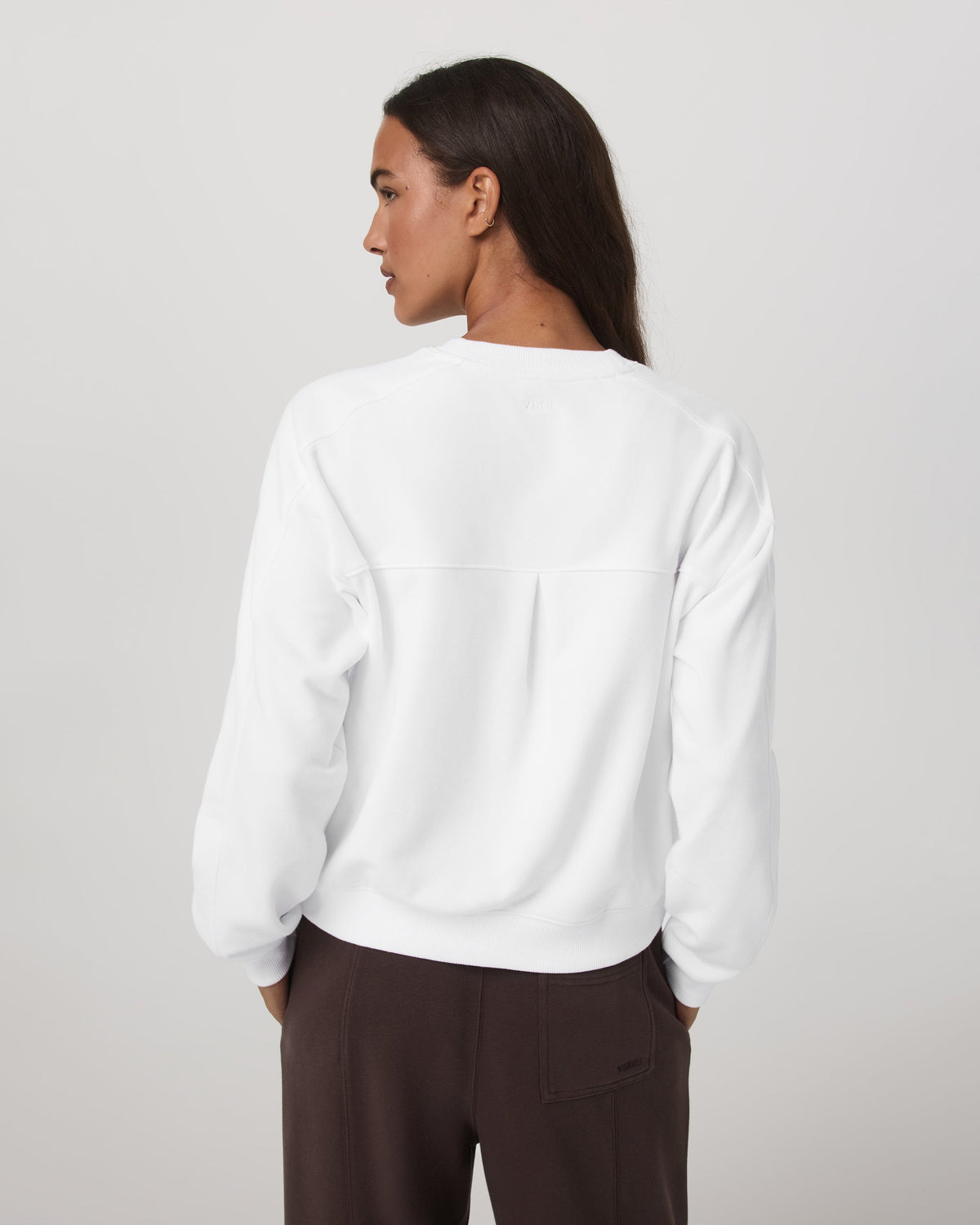 Sedona Seams Crew | White