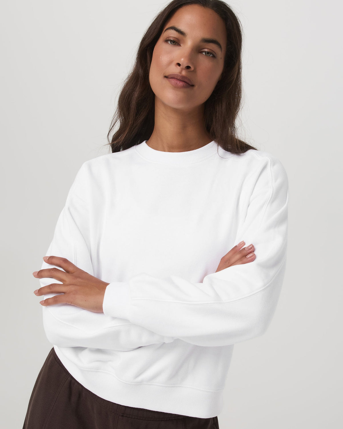 Sedona Seams Crew | White