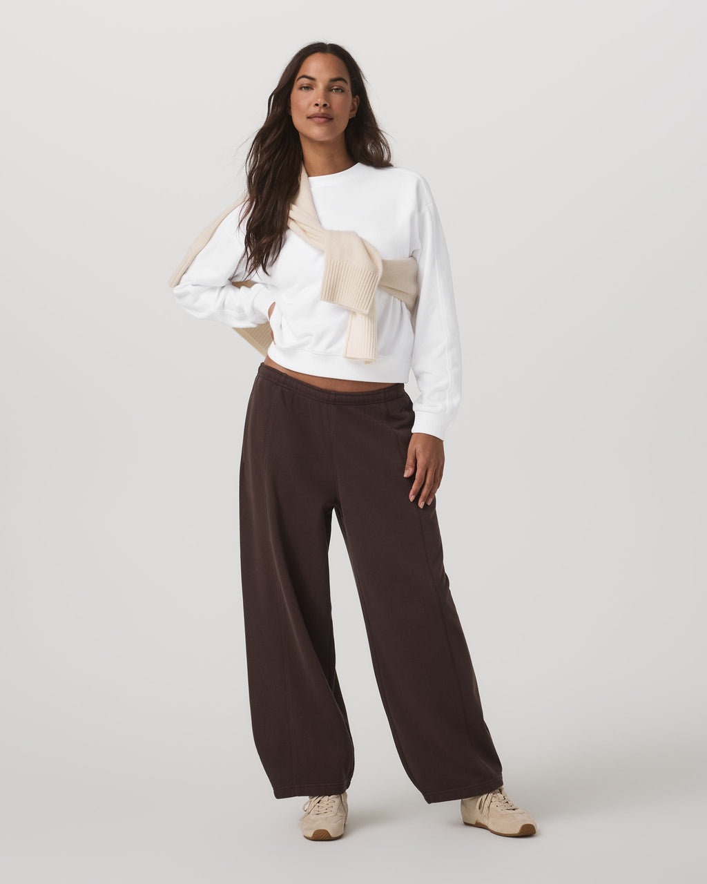 Sedona Seams Crew | White