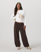 Sedona Seams Crew | White