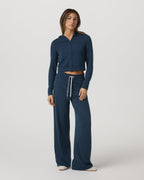 Halo Mini Full Zip Hoodie | Blue Coast Heather