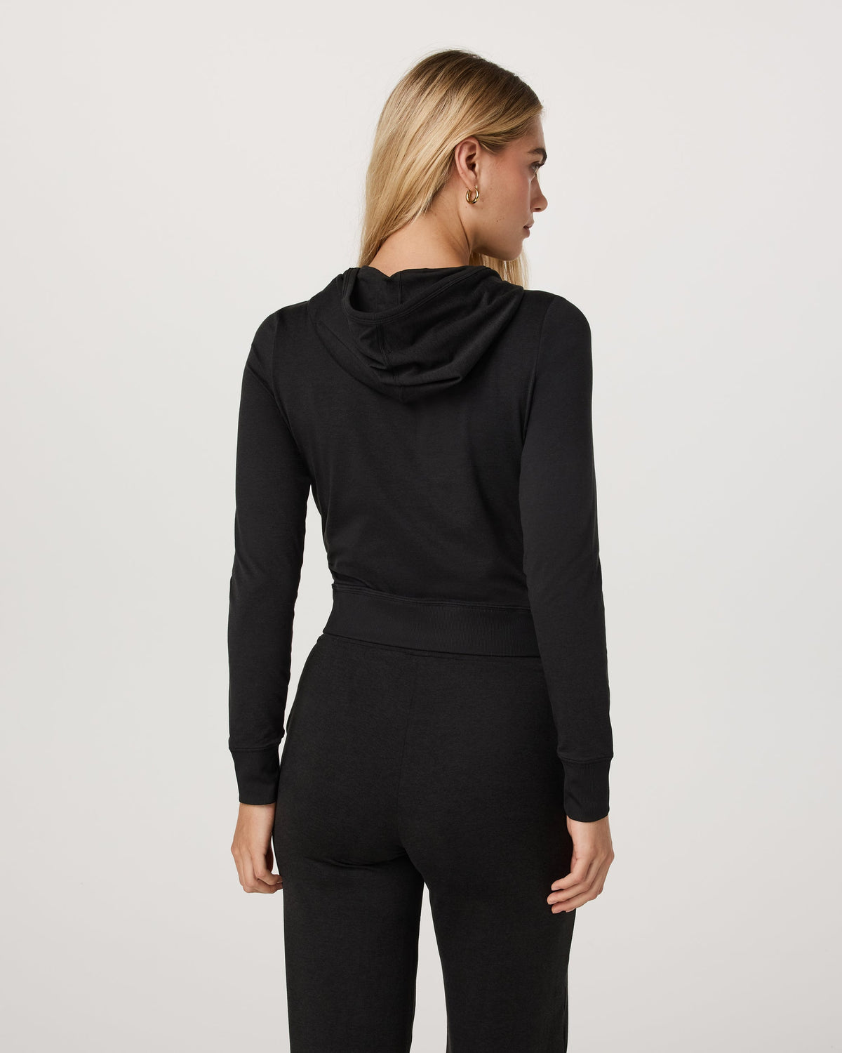 Halo Mini Full Zip Hoodie | Black Heather