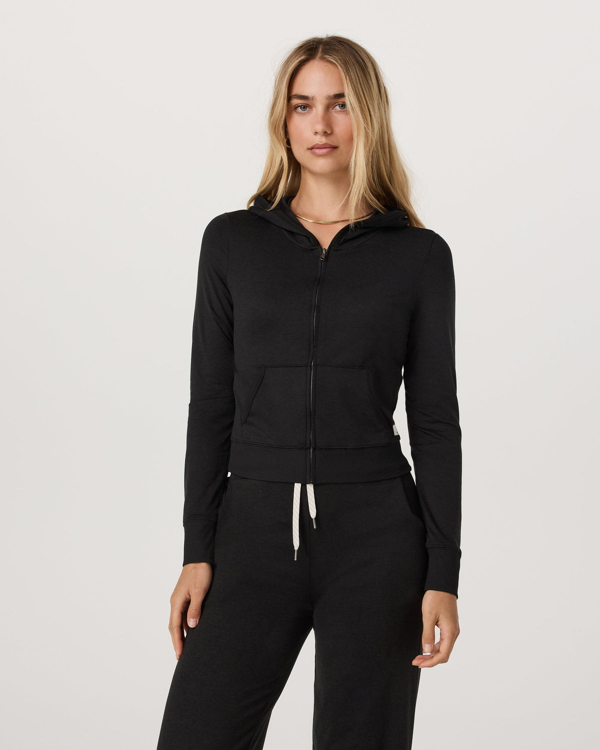 Halo Mini Full Zip Hoodie | Black Heather