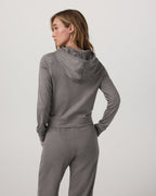 Halo Mini Full Zip Hoodie | Chia Heather