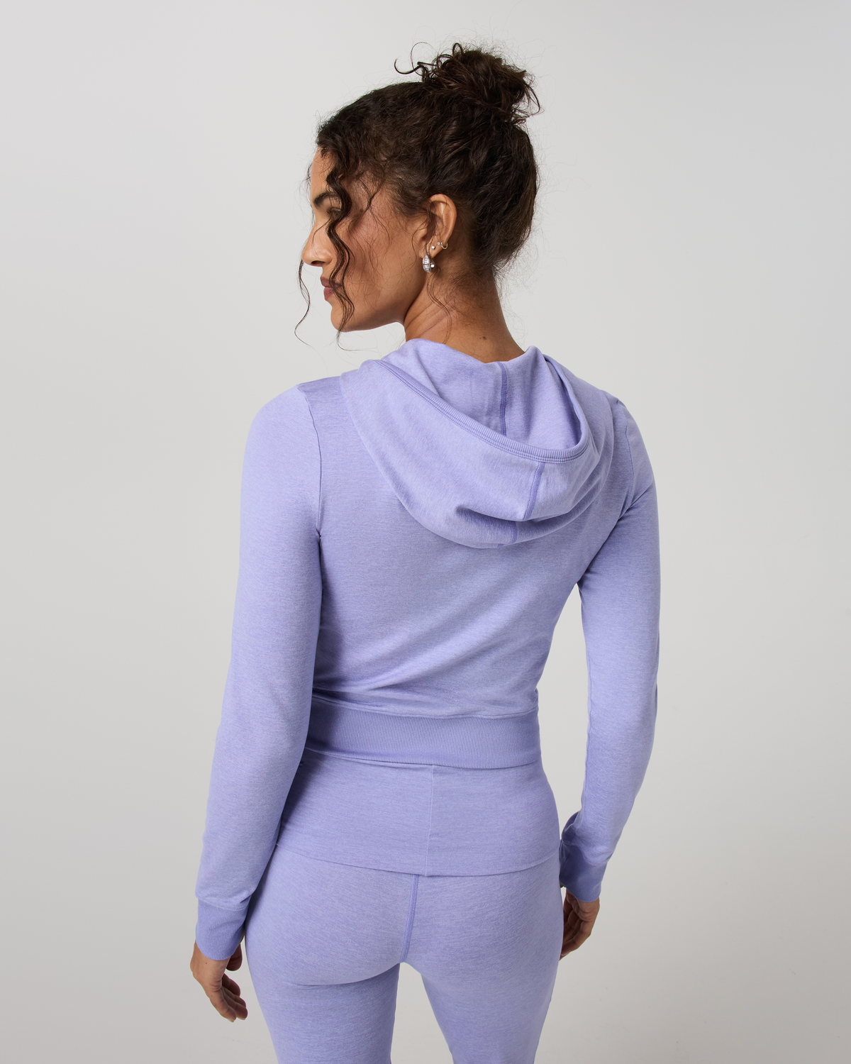 Halo Mini Full Zip Hoodie | Hyacinth Heather
