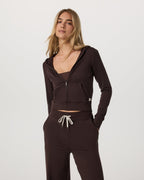 Halo Mini Full Zip Hoodie | Java Heather