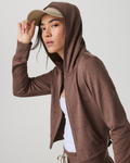 Halo Mini Full Zip Hoodie | Sable Heather