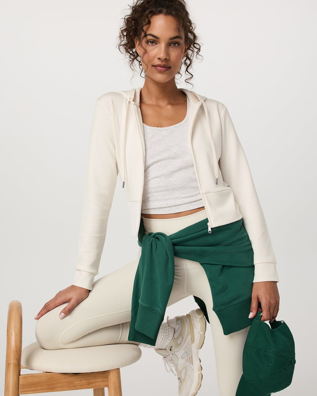 Compose Full Zip Hoodie | Marshmallow