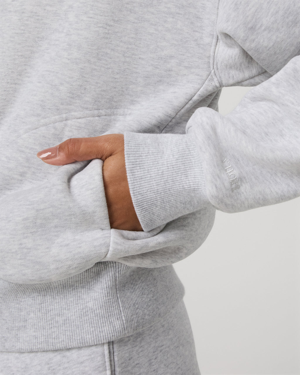 Restore Relaxed Half Zip Hoodie | Pale Grey Heather