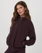 Restore Relaxed Half Zip Hoodie | Raisin