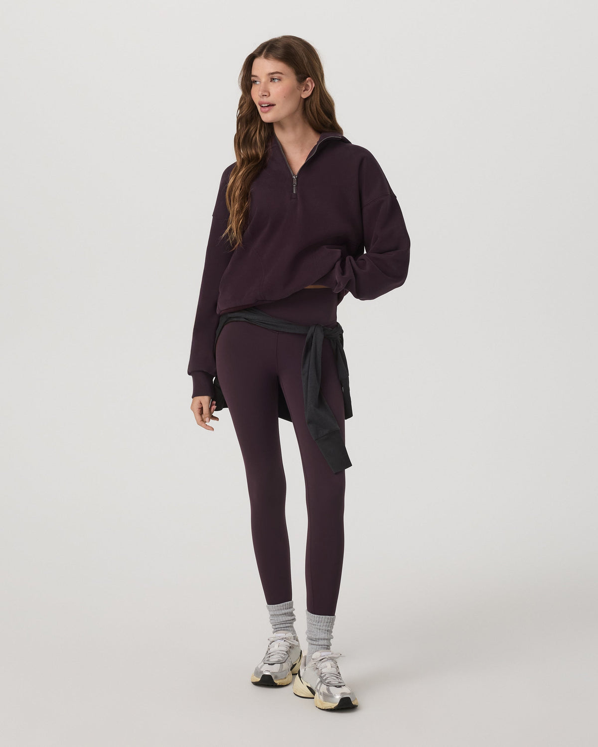 Restore Relaxed Half Zip Hoodie | Raisin