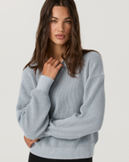 Cotton Waffle Sweater | Raindrop