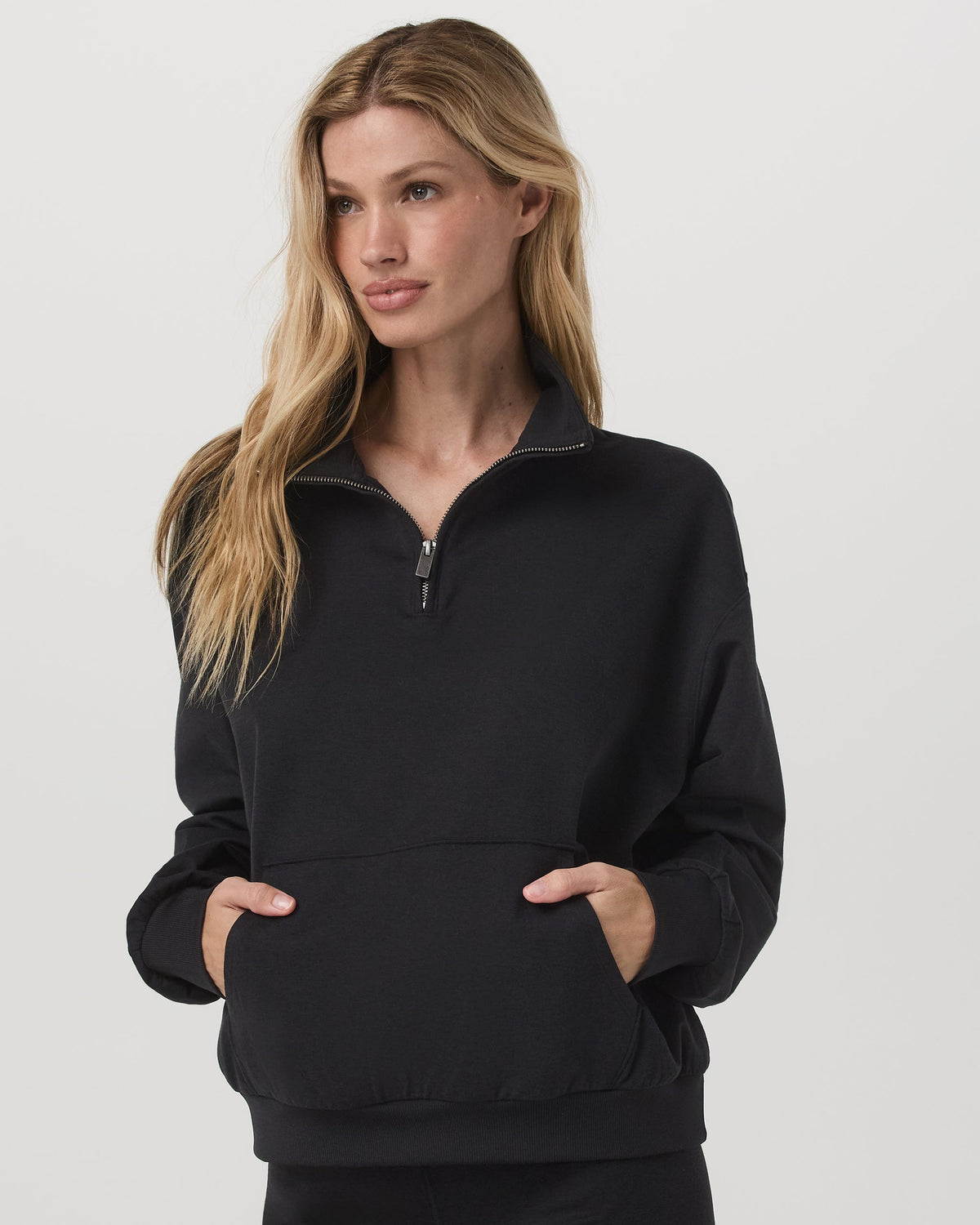 Granite Half Zip | Black Heather