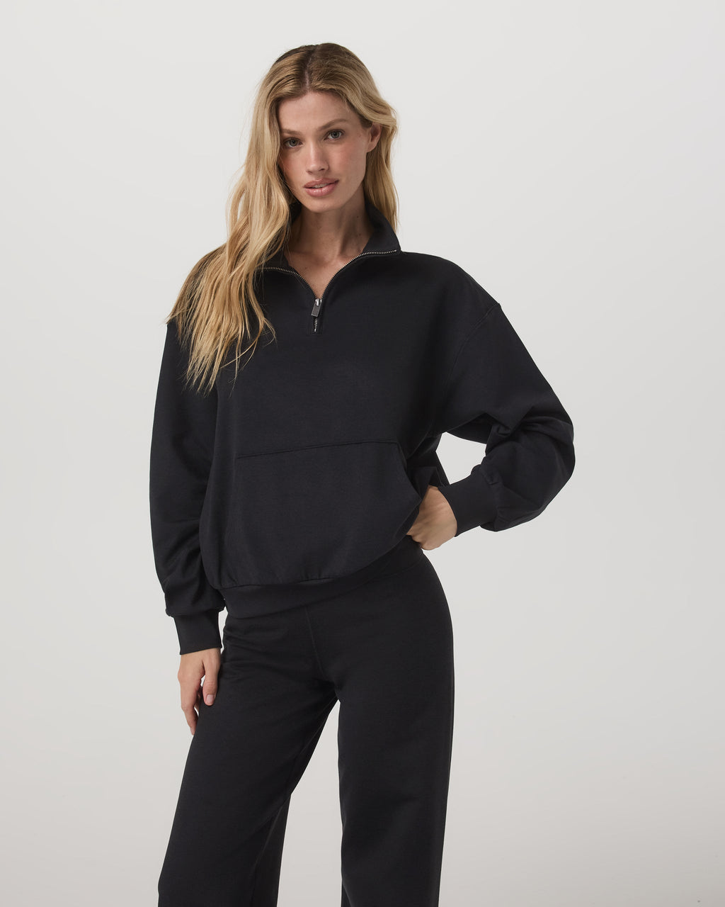 Granite Half Zip | Black Heather