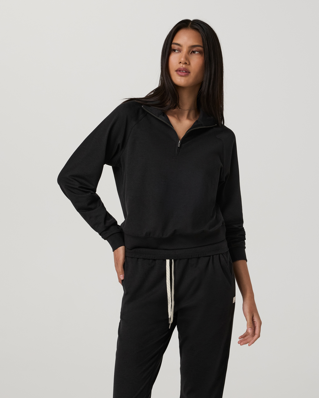 Halo Half Zip | Black Heather