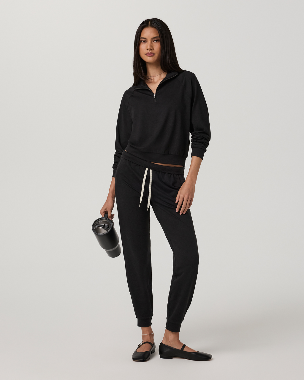 Halo Half Zip | Black Heather