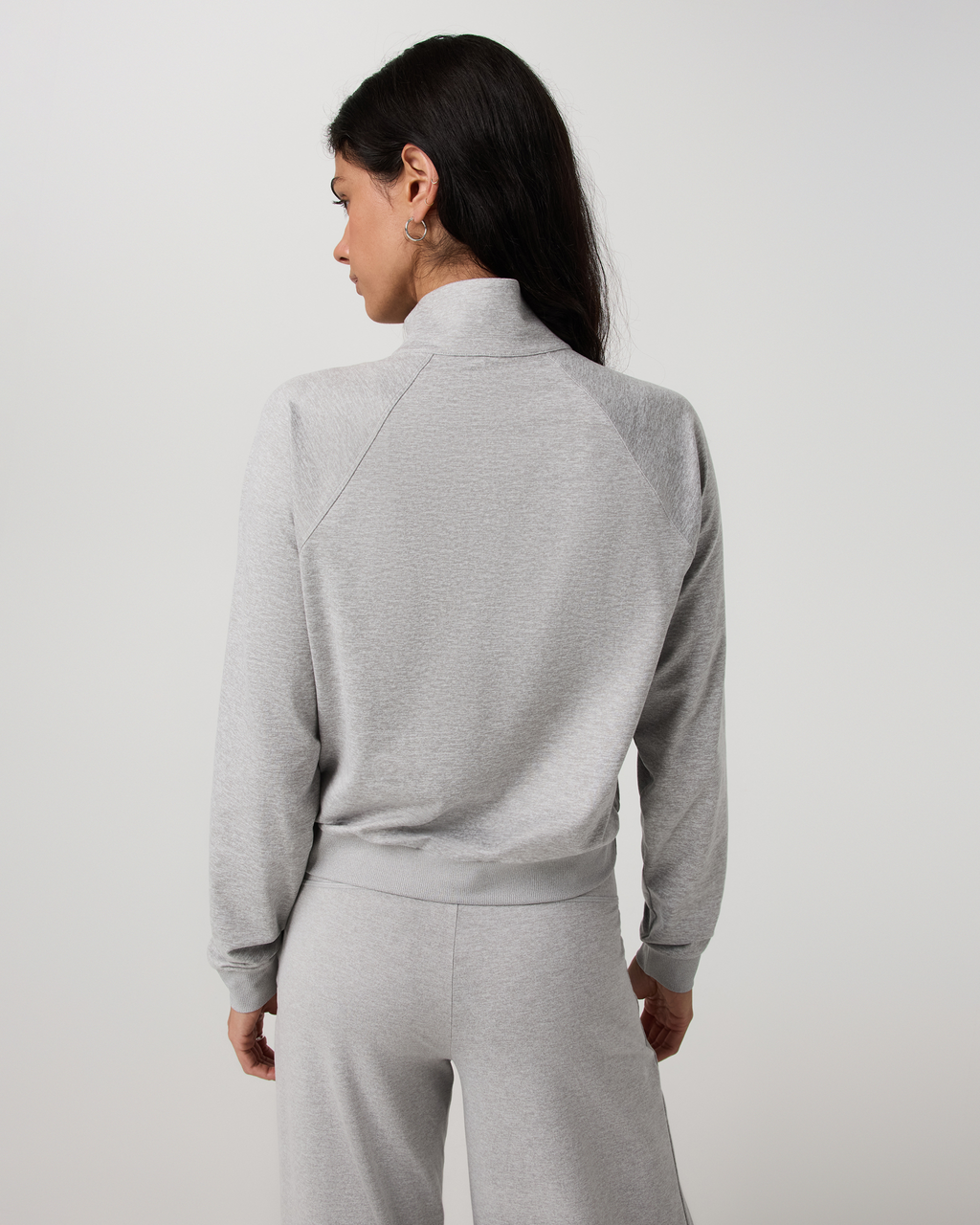 Halo Half Zip | Pale Grey Heather