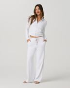 Halo Essential Wideleg Pant | White