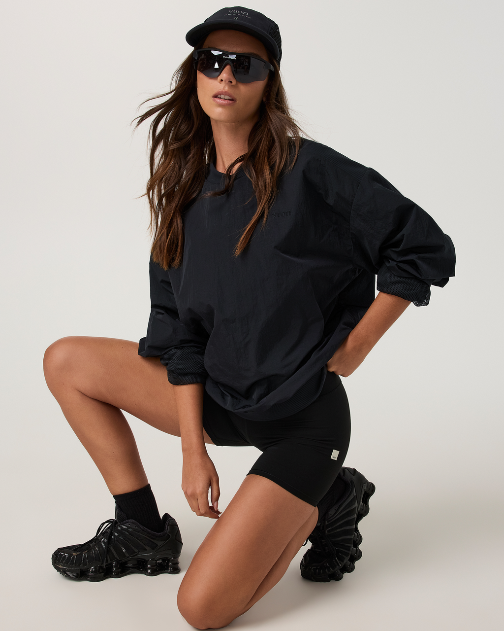 Retrograde Woven Crewneck | Black