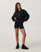 Retrograde Woven Crewneck | Black