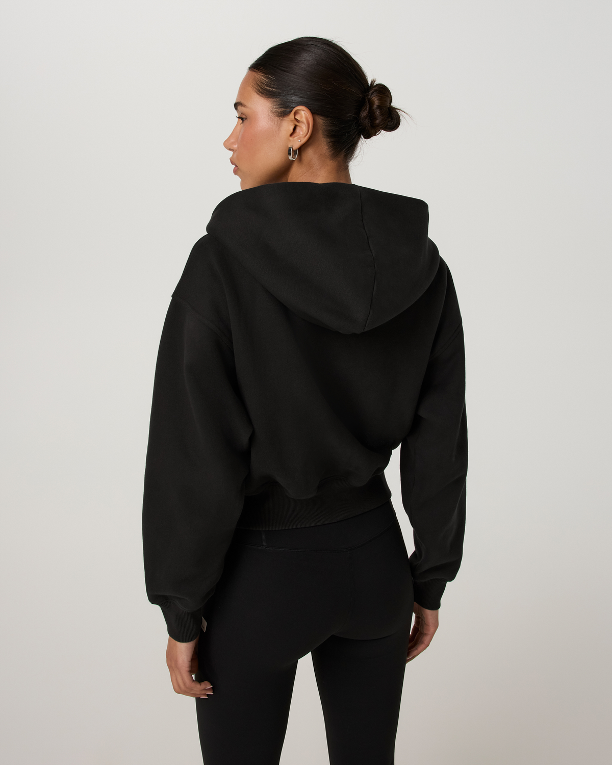 Restore Essential Full Zip Hoodie | Washed Black