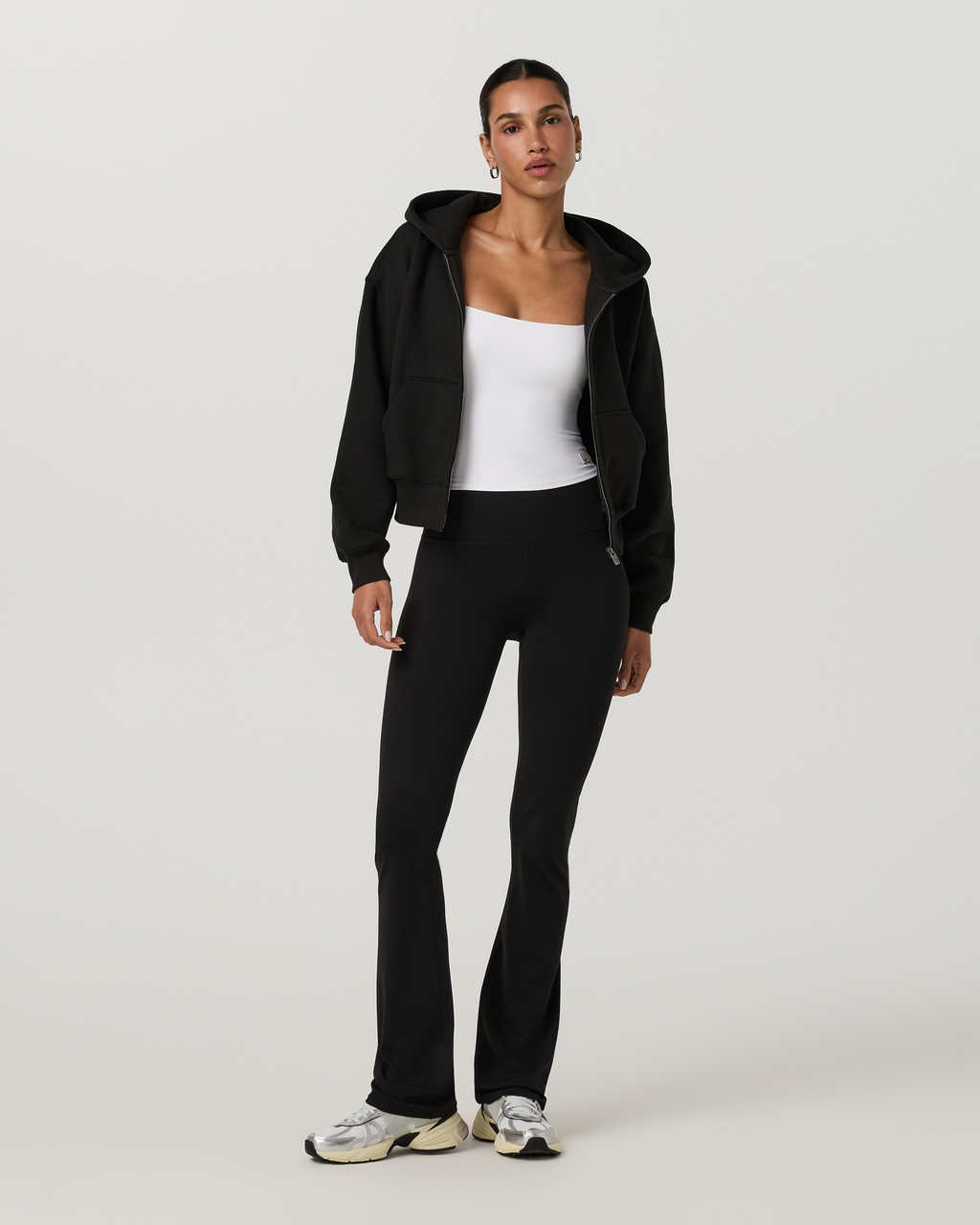 Restore Essential Full Zip Hoodie | Washed Black