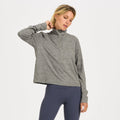 Crescent Half Zip | Heather Grey