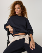 Womens Vuori Galaxy Crew | Black