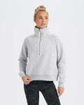 Restore Half Zip | Light Heather Grey