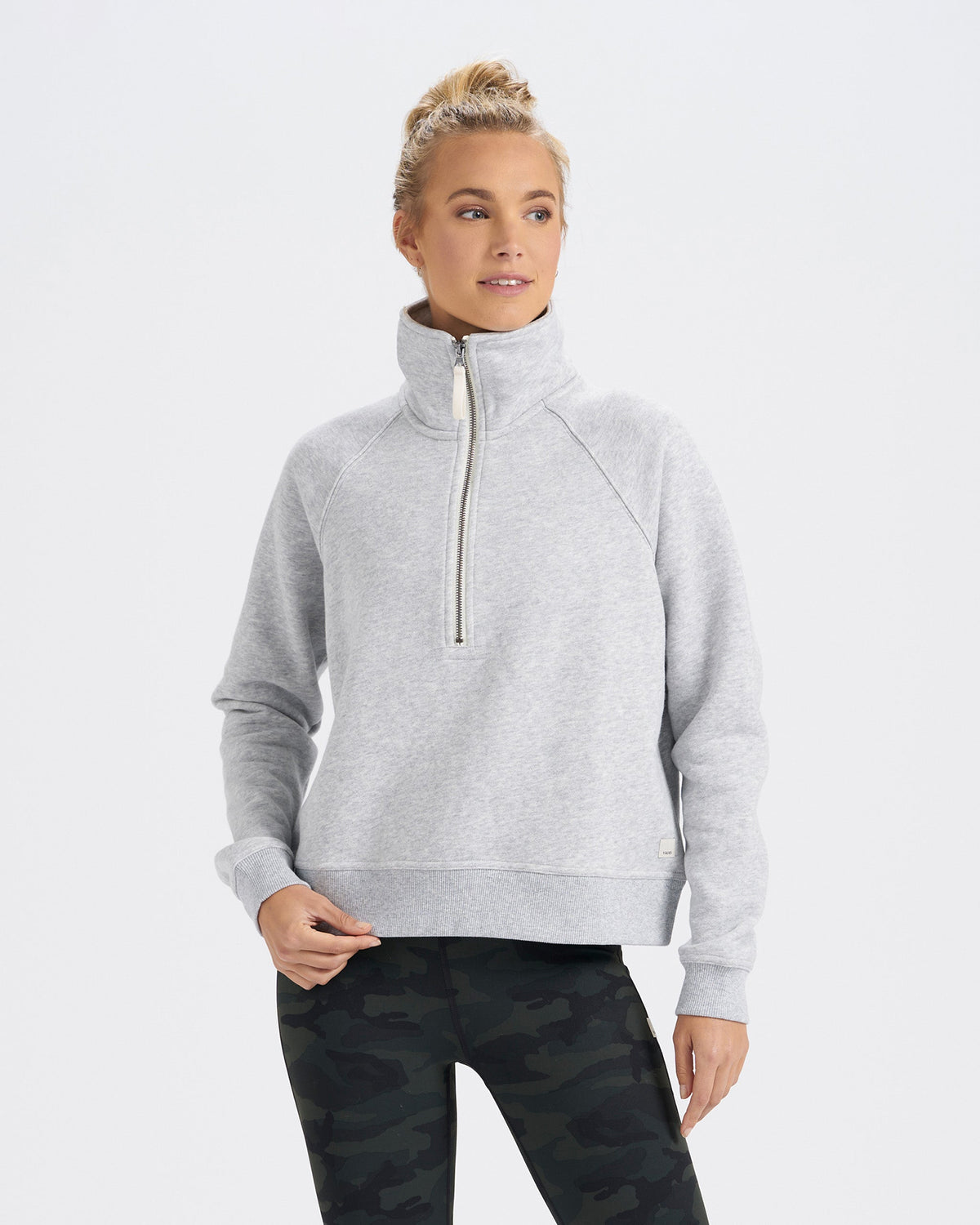 Restore Half Zip | Light Heather Grey