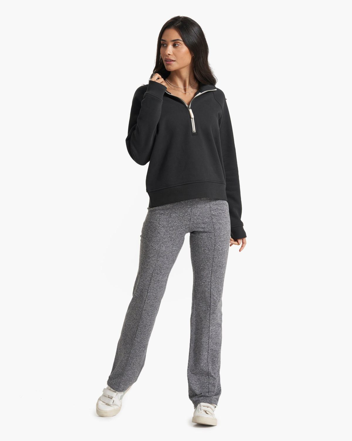 Restore Half Zip | Washed Black