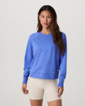 Long-Sleeve Halo Crew | Bright Iris Heather