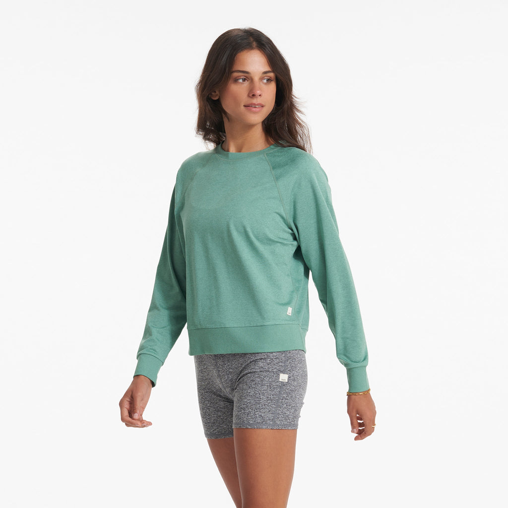 Long-Sleeve Halo Crew | Celadon Heather