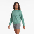 Long-Sleeve Halo Crew | Celadon Heather