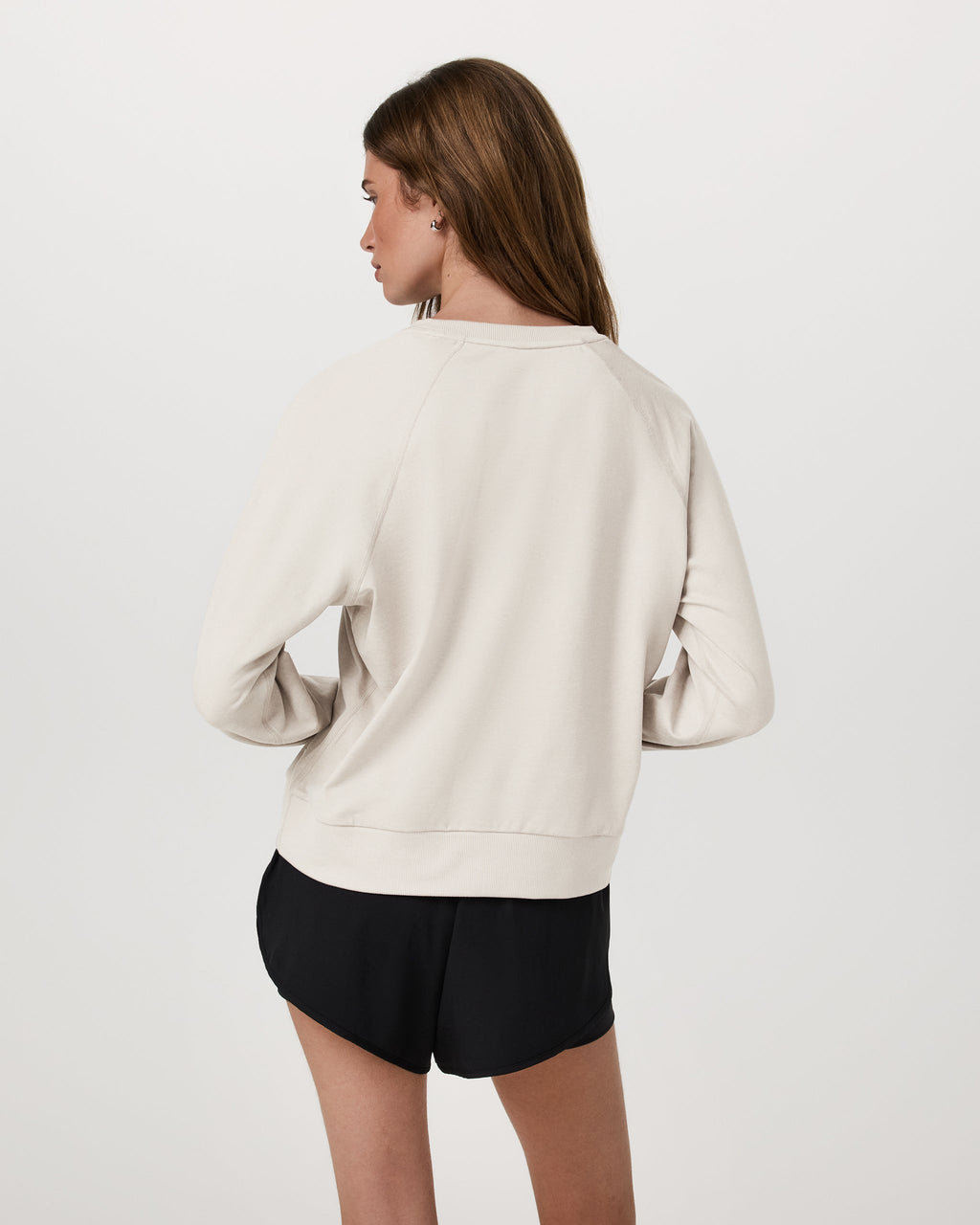 Long-Sleeve Halo Crew | Ecru Heather