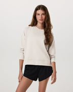 Long-Sleeve Halo Crew | Ecru Heather