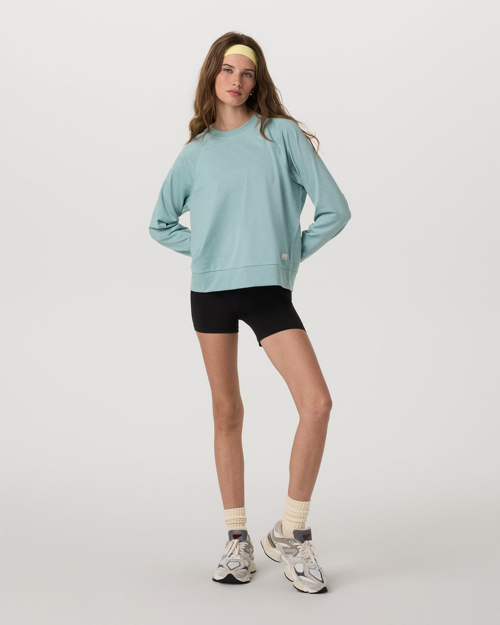 Long-Sleeve Halo Crew | Sea Spray Heather