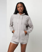 Halo Oversized Hoodie | Soft Pewter Heather