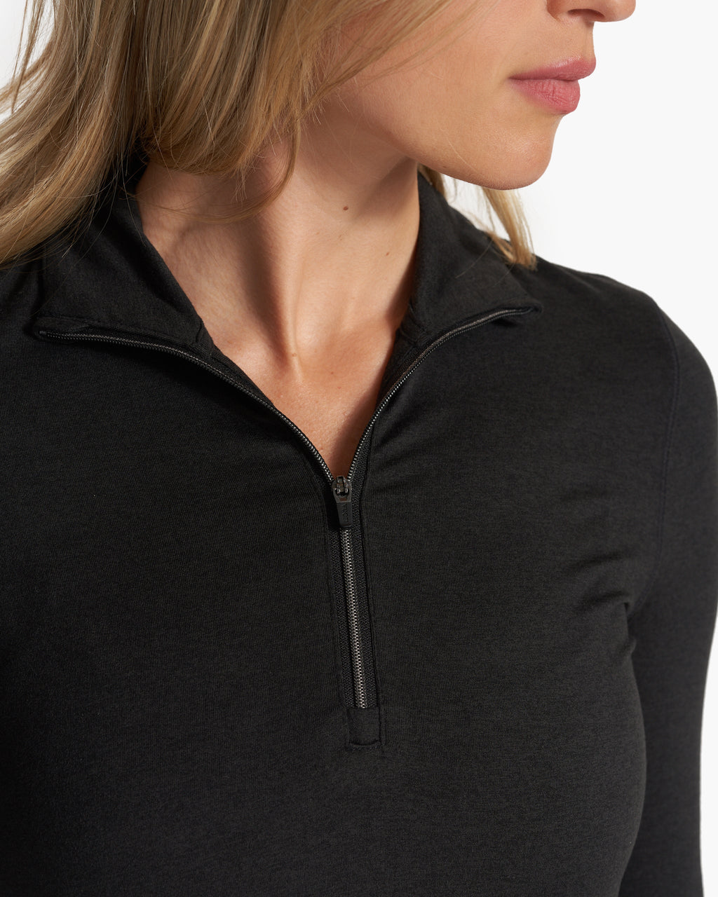 Halo Essential Half Zip | Black Heather