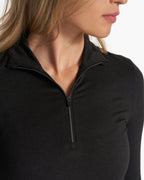 Halo Essential Half Zip | Black Heather