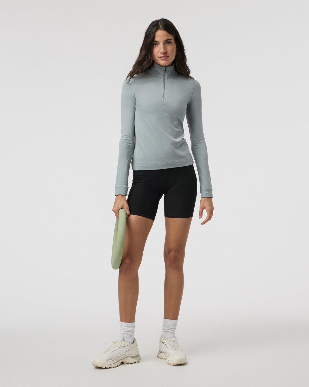 Halo Essential Half Zip | Chalk Blue Heather