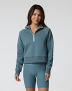 Restore Half Zip Hoodie | Smoke Blue