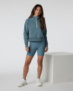 Restore Half Zip Hoodie | Smoke Blue