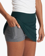 Volley Skirt | Grass Windowpane