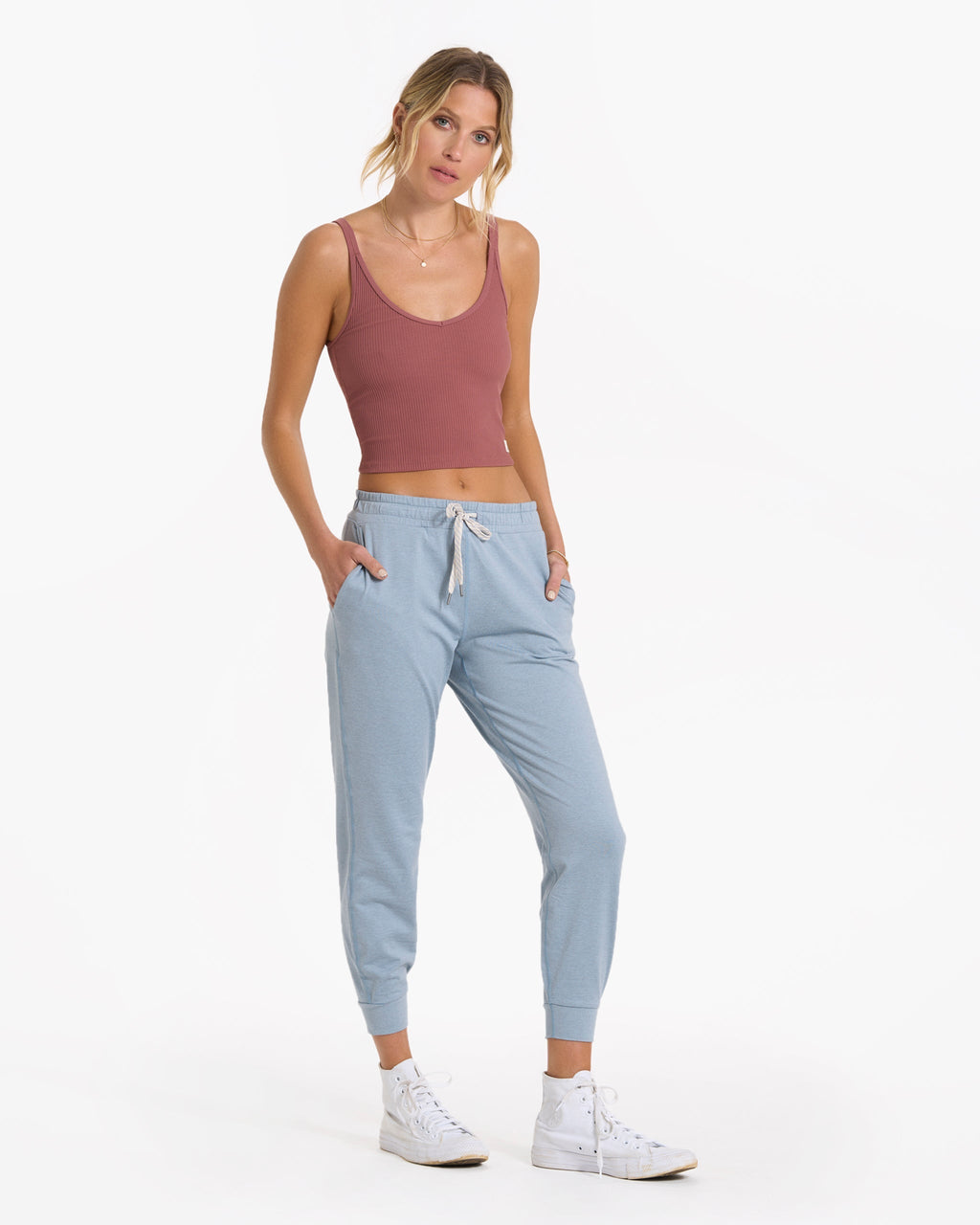 Performance Jogger | Light Cloud Heather