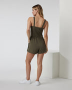 Villa Cami Romper | Dark Oregano