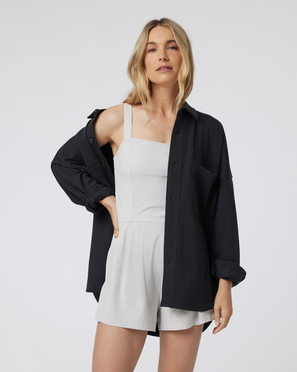 Villa Cami Romper | Suede