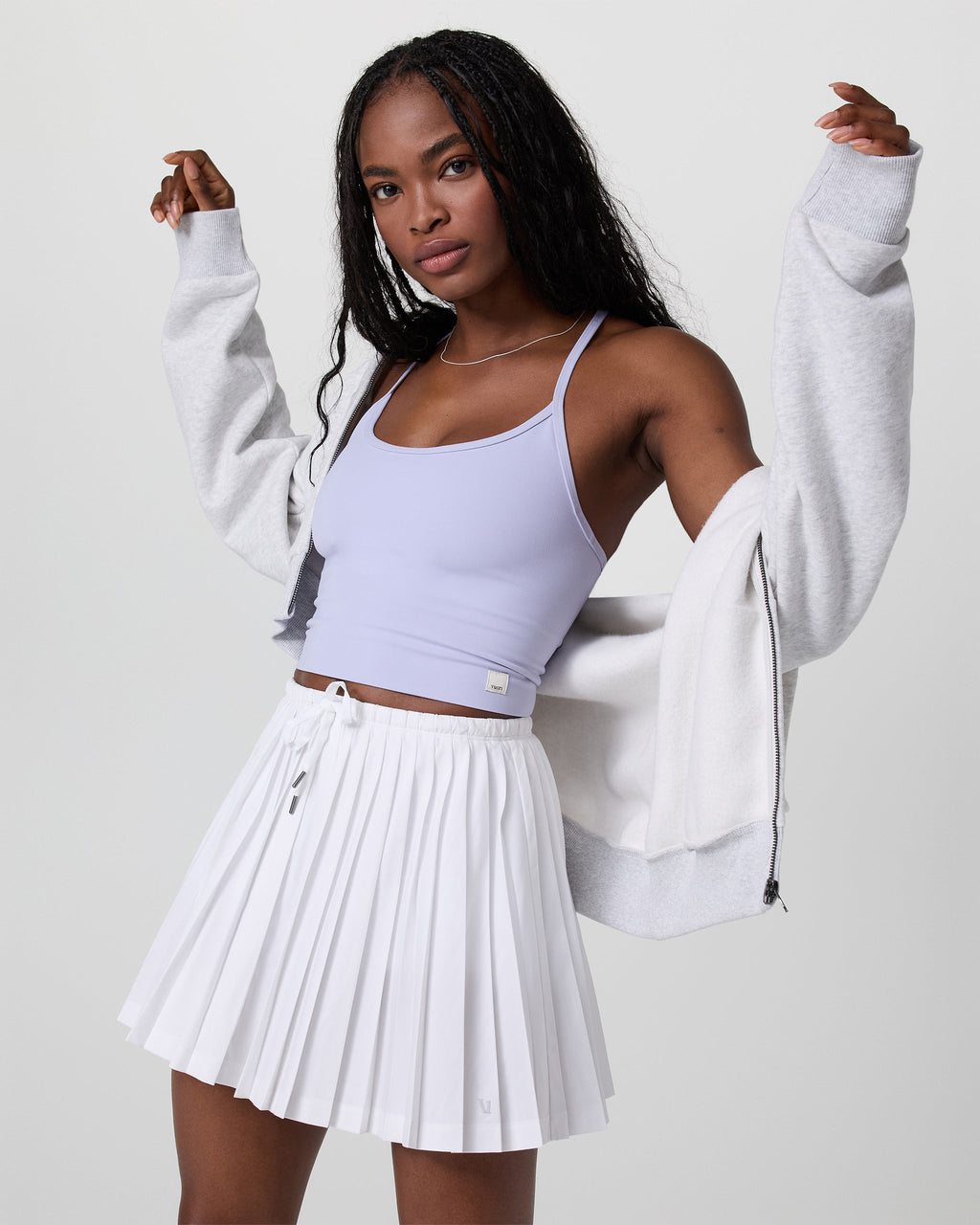 Clementine Pleated Skirt 15 | White